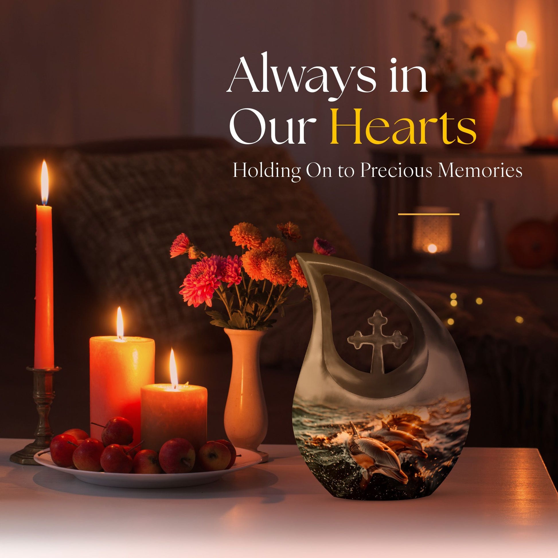 Dolphin Urns For Ashes - Mini Urns For Human Ashes Adult Male