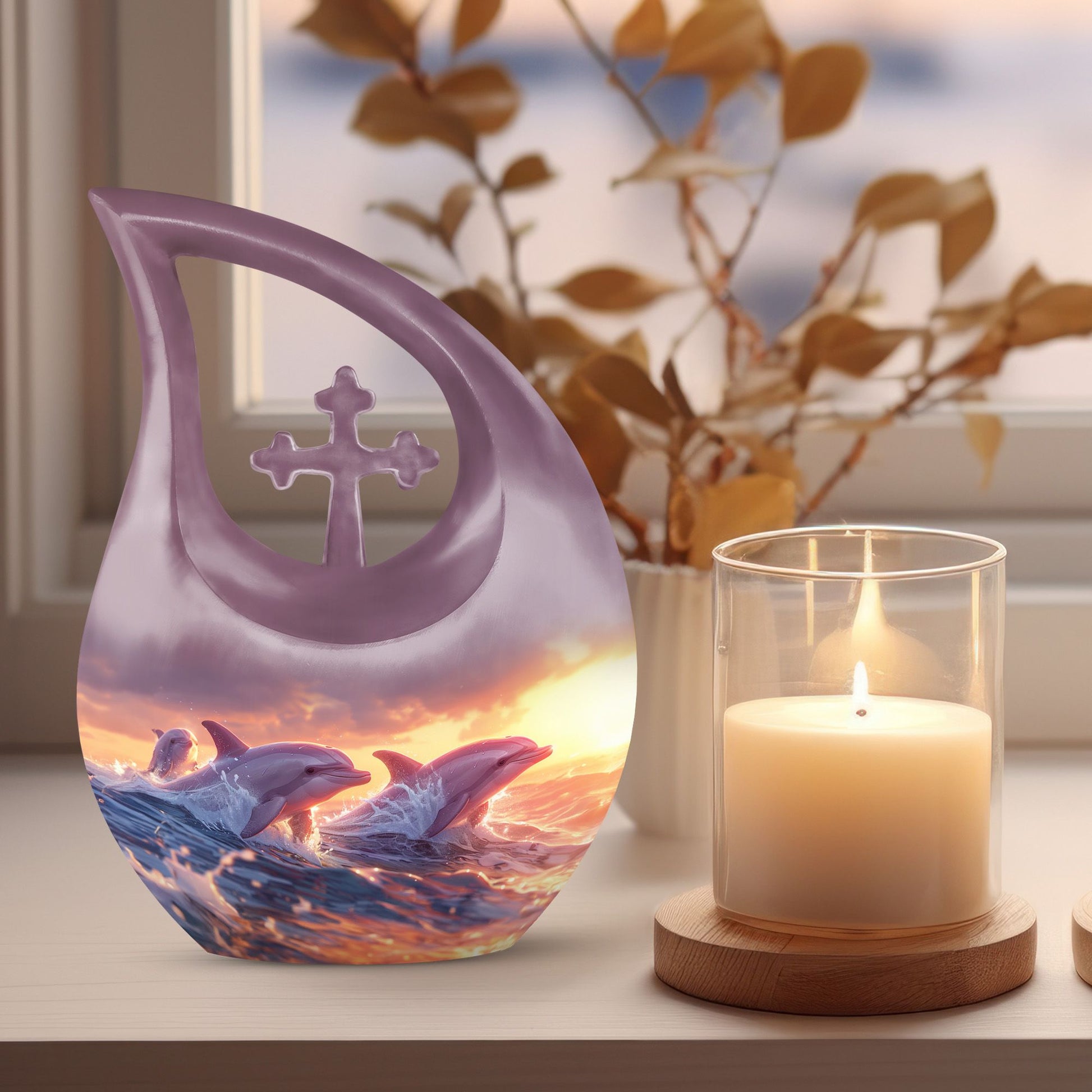 Dolphin Urns For Ashes - Urn Female Adult