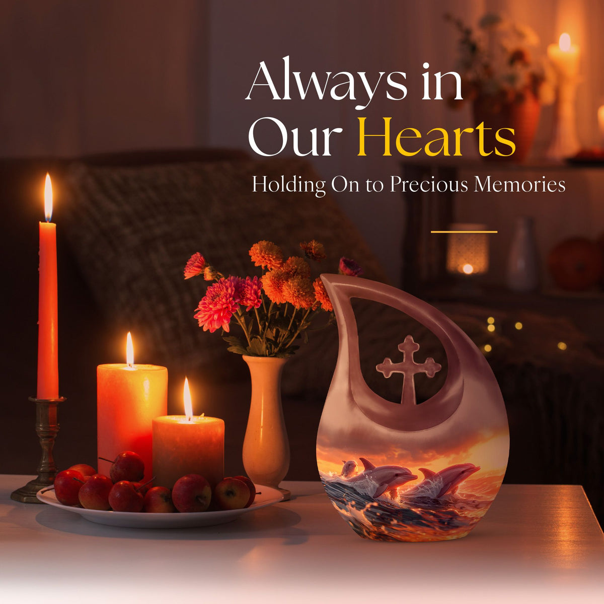 Dolphin Urns For Ashes - Urn Female Adult