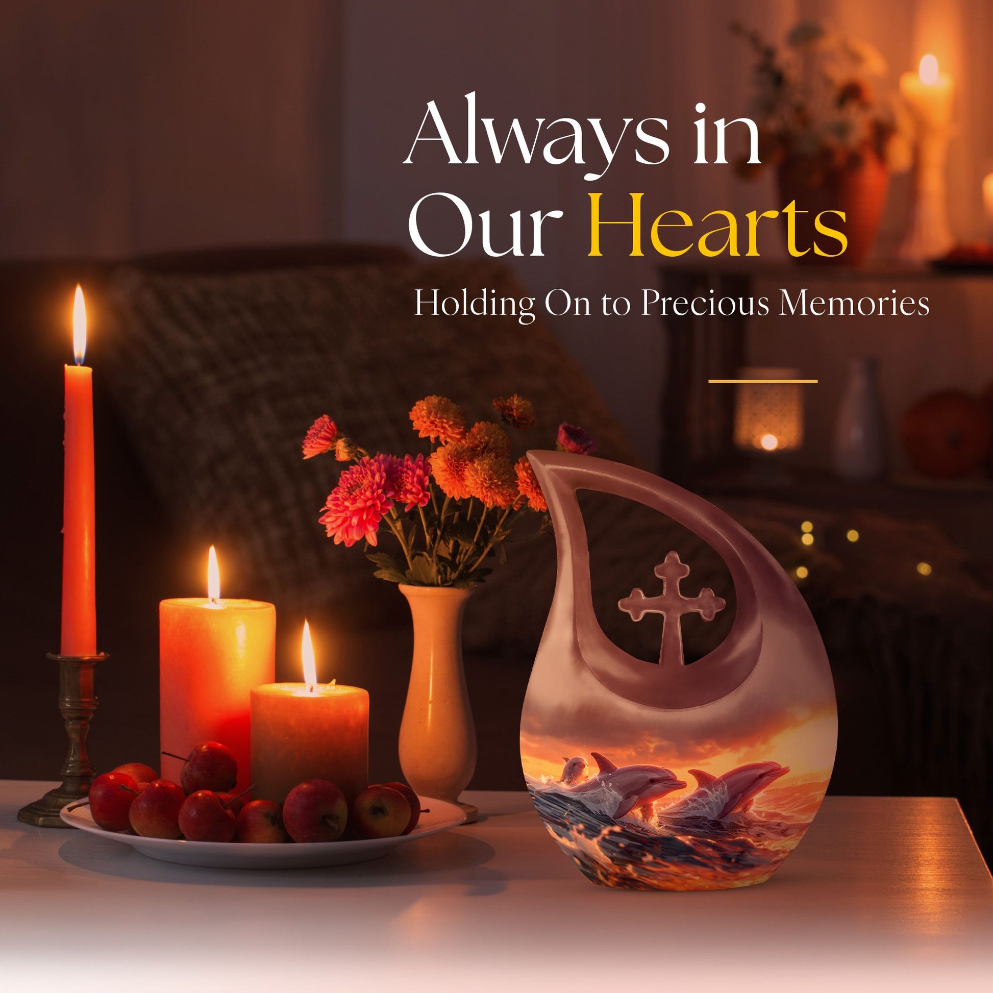 Dolphin Urns For Ashes - Urn Female Adult