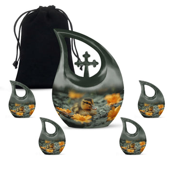 Large Urn With 4 Keepsake
