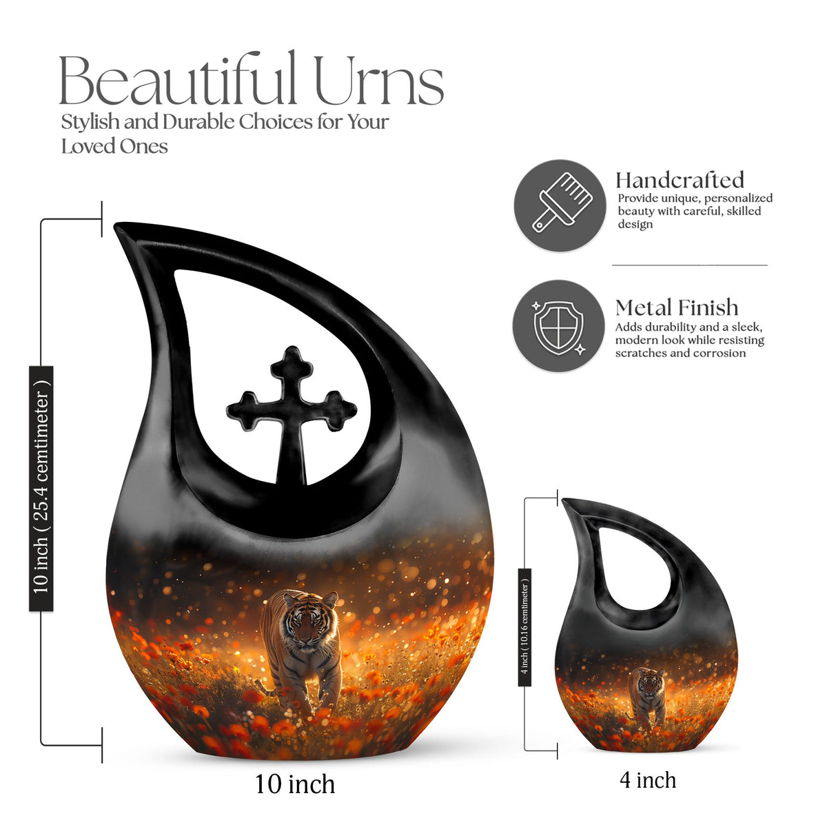 Tiger Urns For Ashes - Funeral Urns For Human Ashes