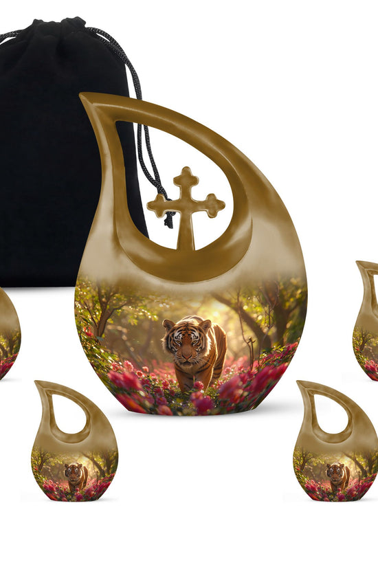 Tiger Urns For Ashes - Funeral Decor Urn - Memorial Urn