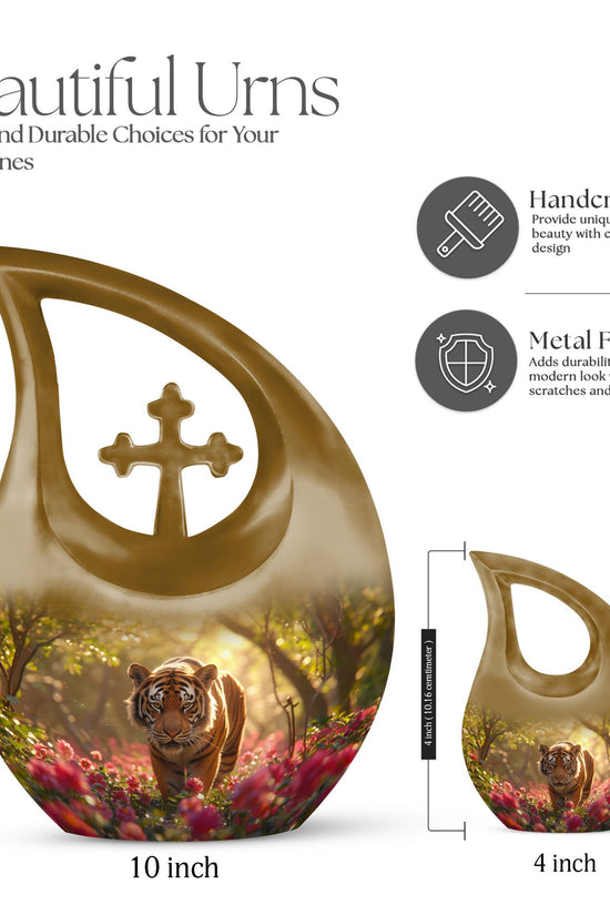 Tiger Urns For Ashes - Funeral Decor Urn - Memorial Urn