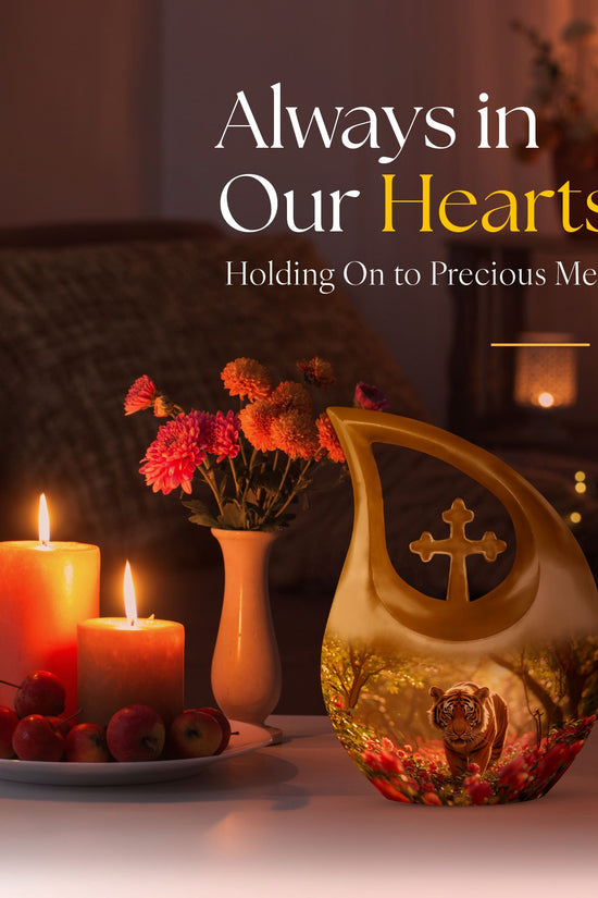 Tiger Urns For Ashes - Funeral Decor Urn - Memorial Urn