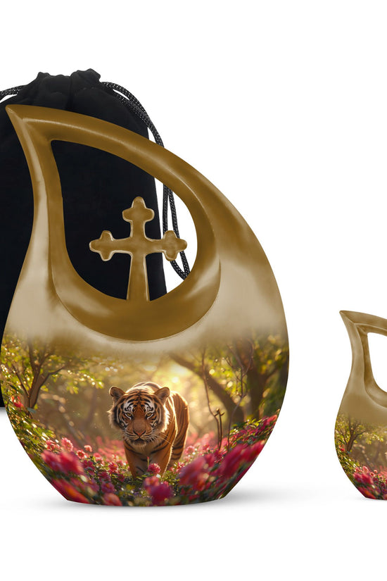Tiger Urns For Ashes - Funeral Decor Urn - Memorial Urn