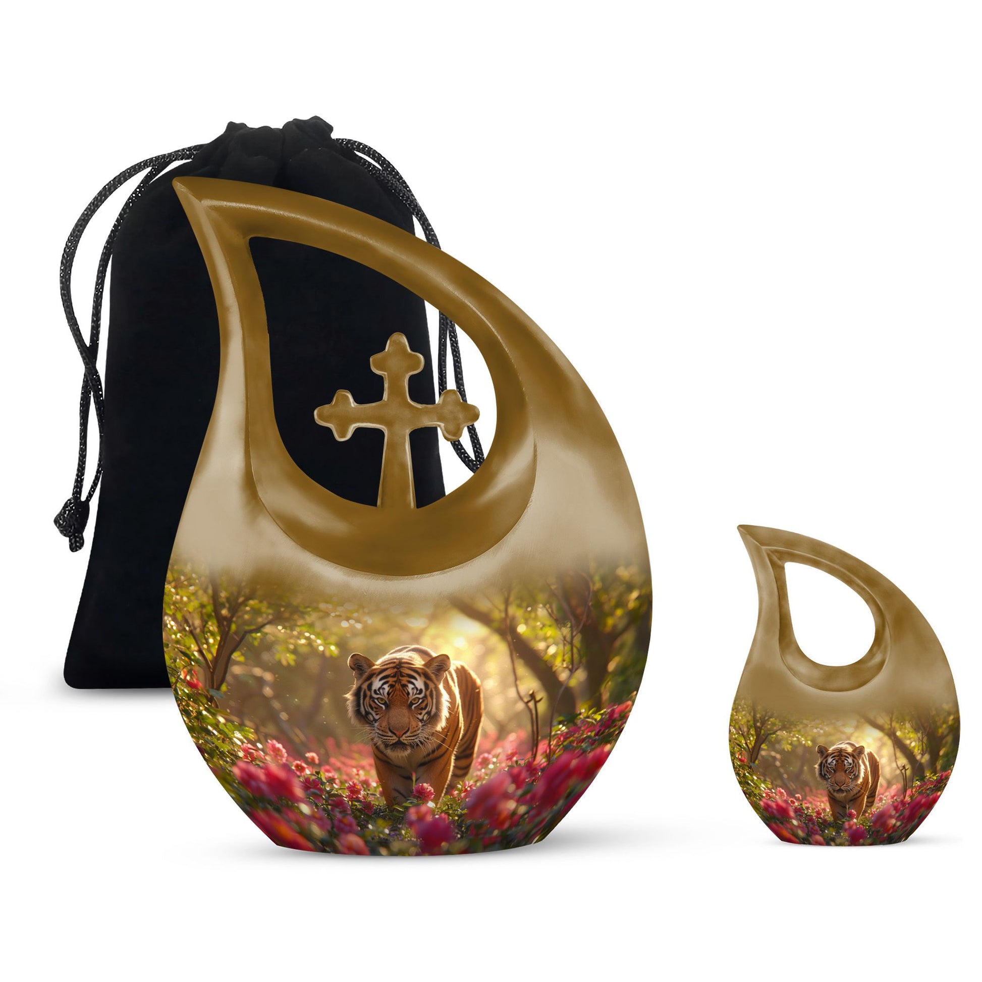 Tiger Urns For Ashes - Funeral Decor Urn - Memorial Urn