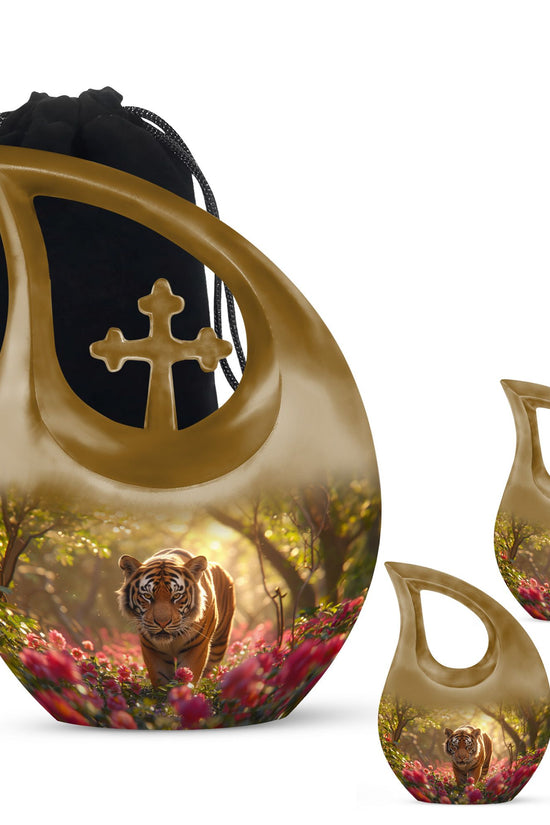 Tiger Urns For Ashes - Funeral Decor Urn - Memorial Urn