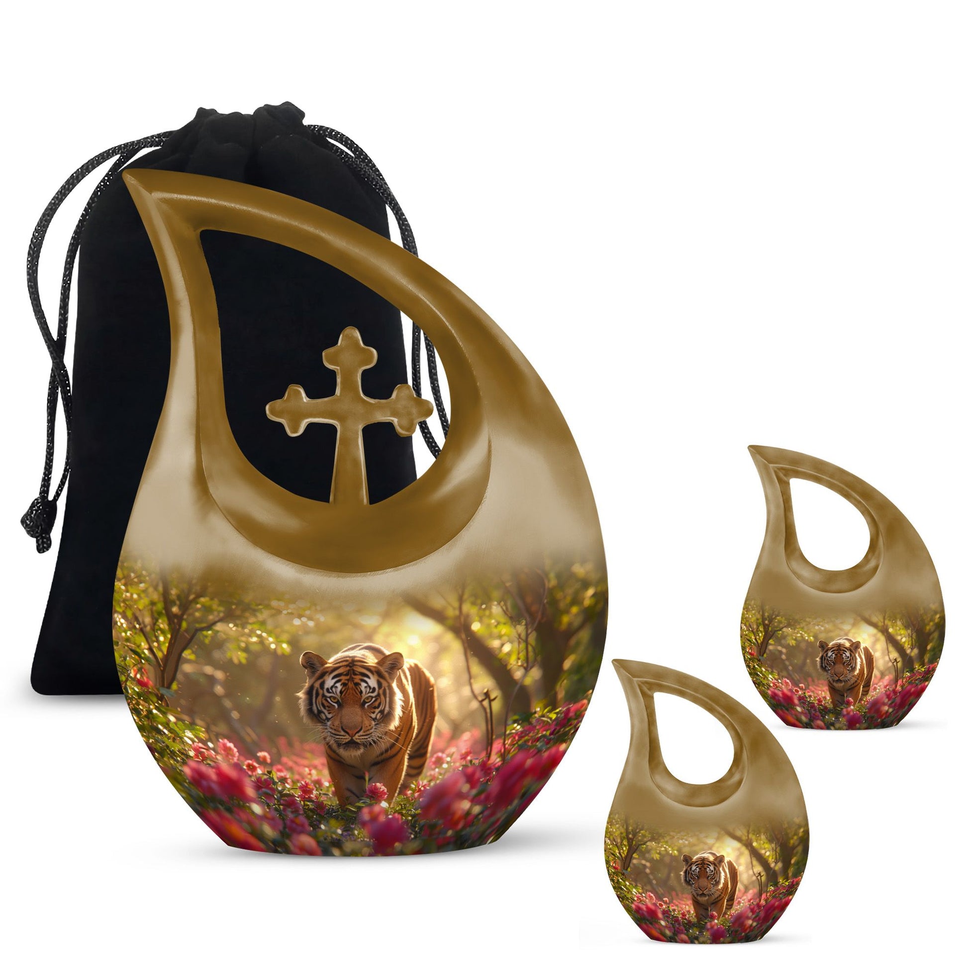 Tiger Urns For Ashes - Funeral Decor Urn - Memorial Urn