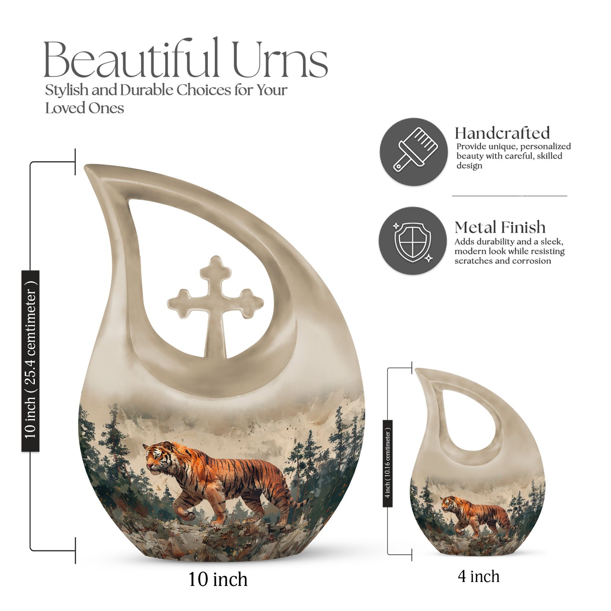 Tiger Urns For Ashes - Funeral Urns For Adult Ashes