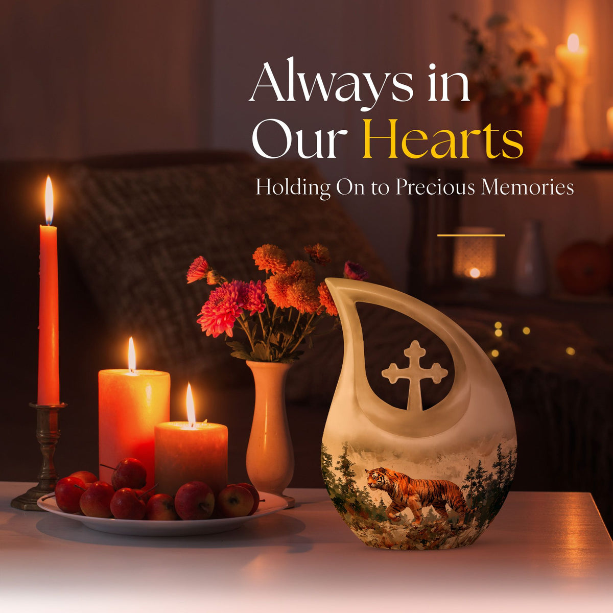 Tiger Urns For Ashes - Funeral Urns For Adult Ashes