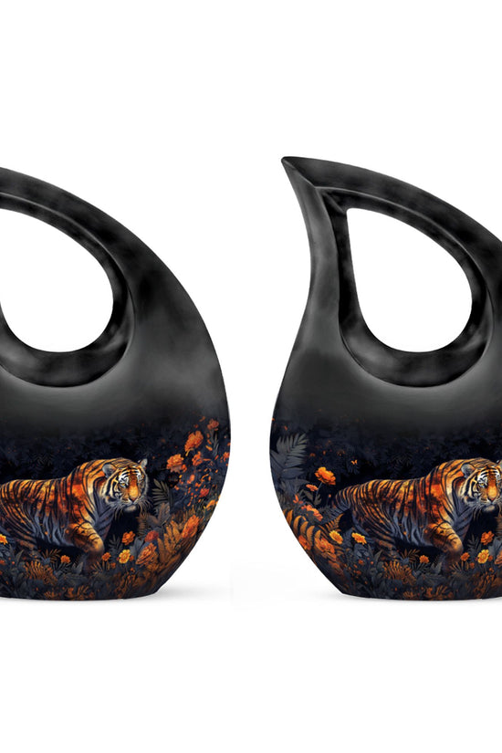 Tiger Urns For Ashes - Cremation Urns Large & Small Combo