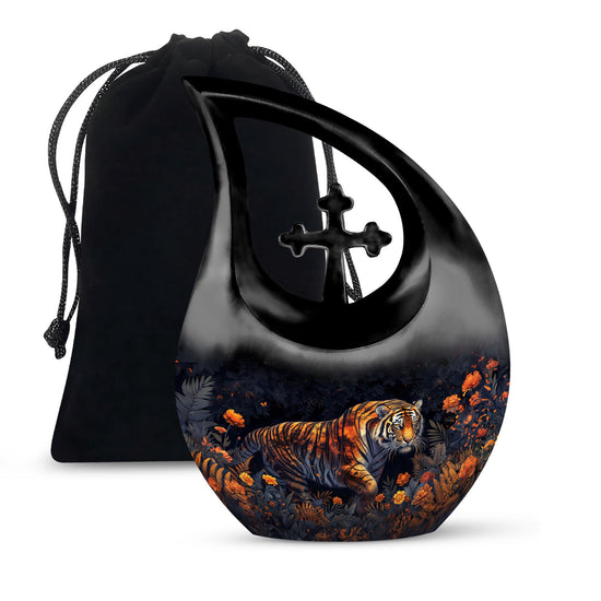 Tiger Urns For Ashes - Cremation Urns Large & Small Combo