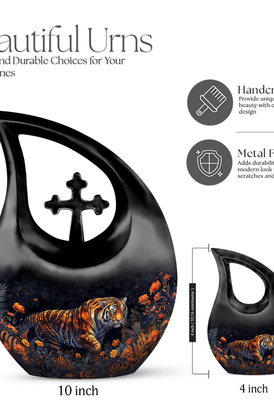 Tiger Urns For Ashes - Cremation Urns Large & Small Combo