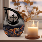 Tiger Urns For Ashes - Cremation Urns Large & Small Combo