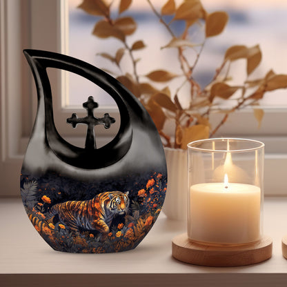 Tiger Urns For Ashes - Cremation Urns Large & Small Combo