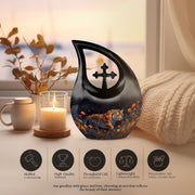 Tiger Urns For Ashes - Cremation Urns Large & Small Combo