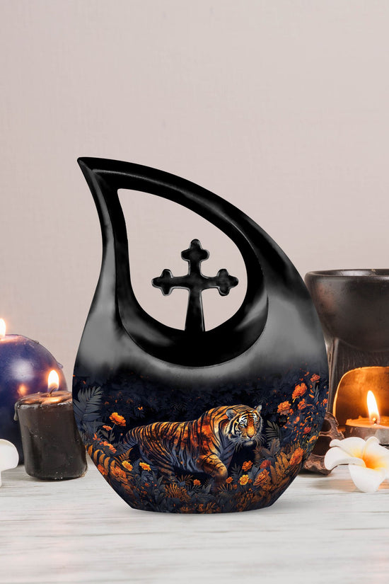 Tiger Urns For Ashes - Cremation Urns Large & Small Combo