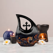 Tiger Urns For Ashes - Cremation Urns Large & Small Combo