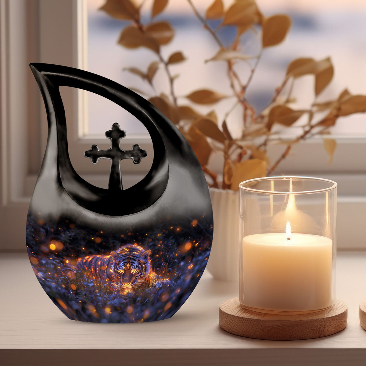 Tiger Urns For Ashes - Small Funeral Urns