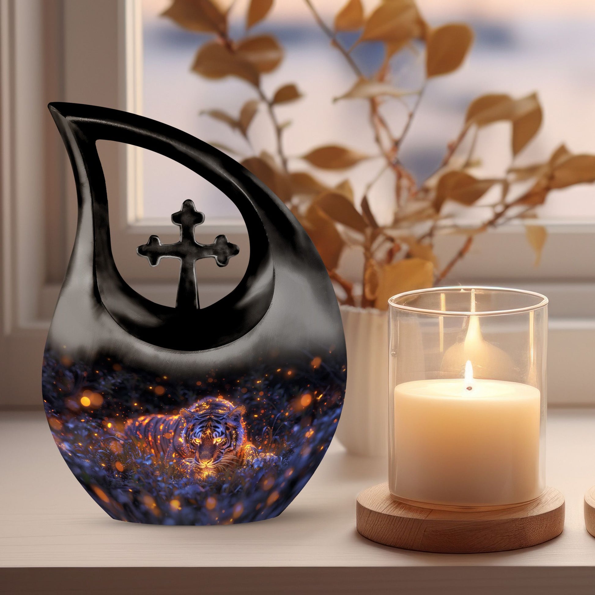 Tiger Urns For Ashes - Small Funeral Urns