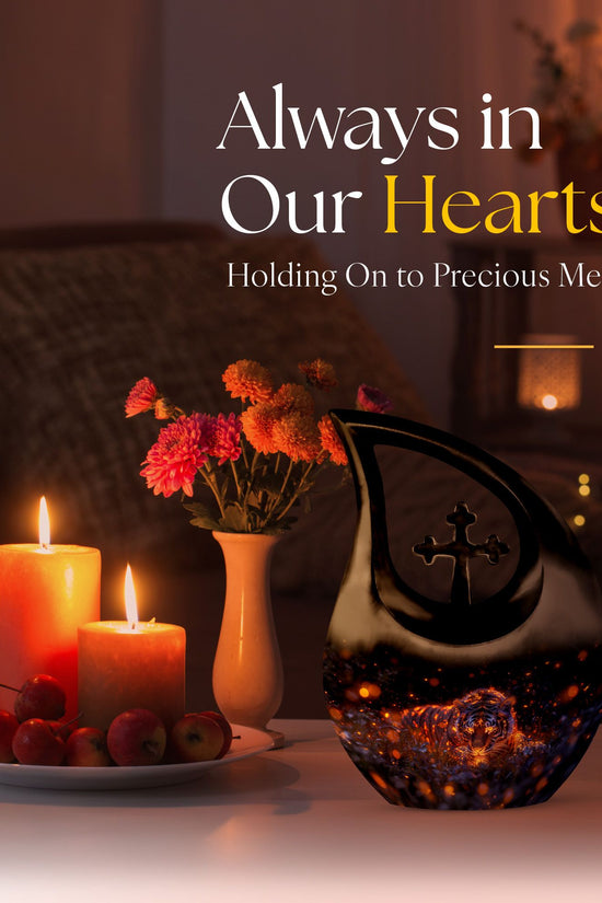 Tiger Urns For Ashes - Small Funeral Urns