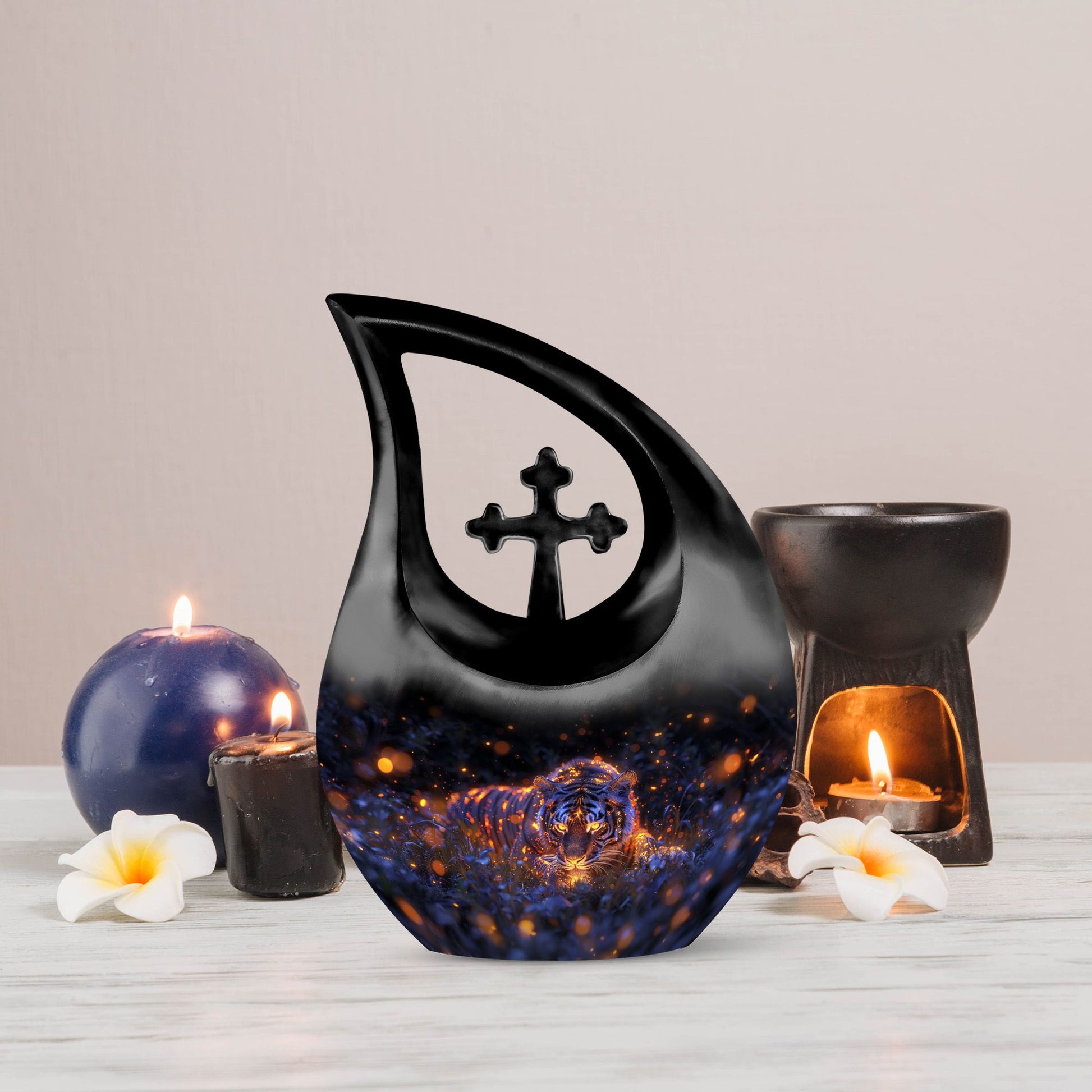 Tiger Urns For Ashes - Small Funeral Urns