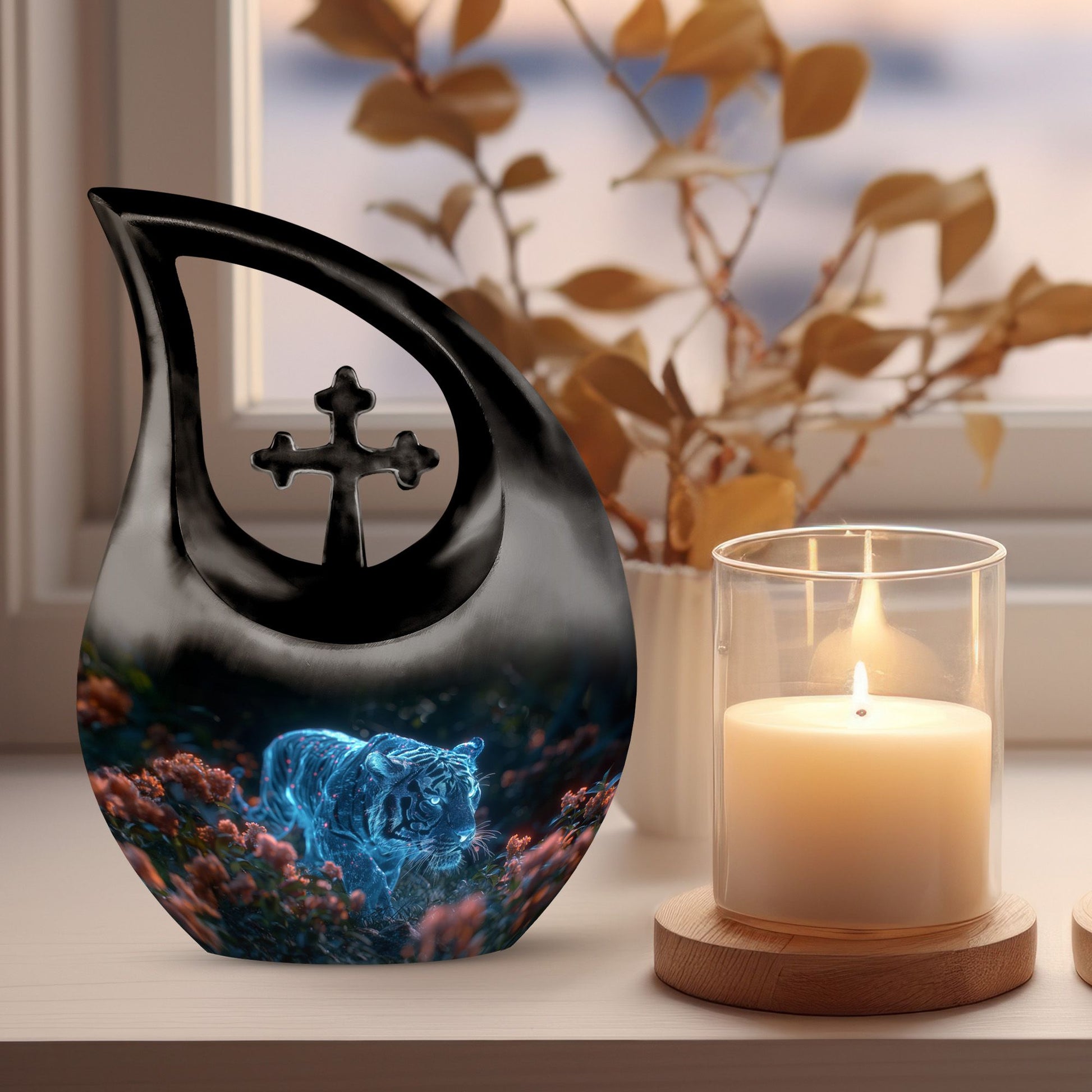 Tiger Urns For Ashes - Funeral Urns For Human Ashes Small
