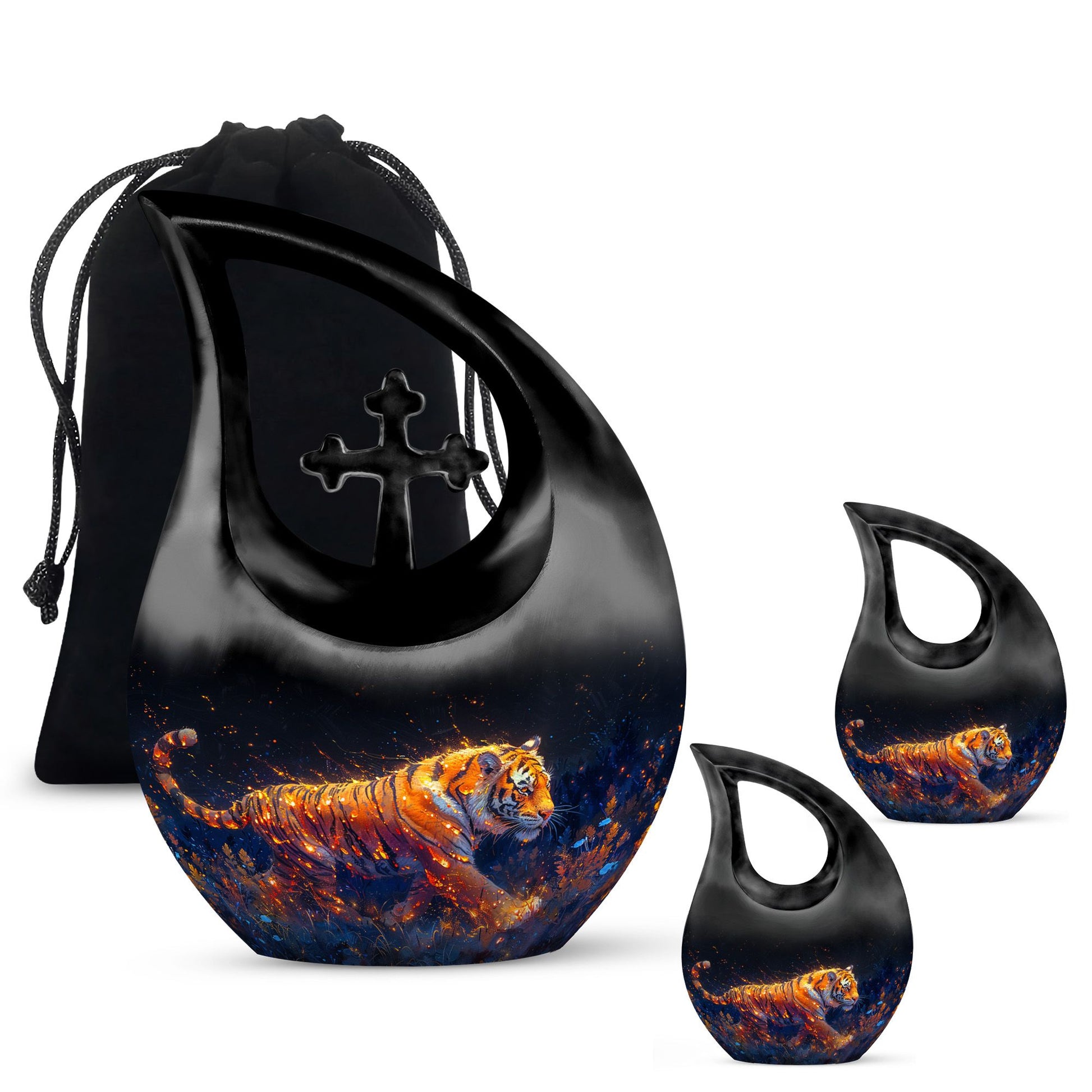 Tiger Urns For Ashes - Keepsake Funeral Urns