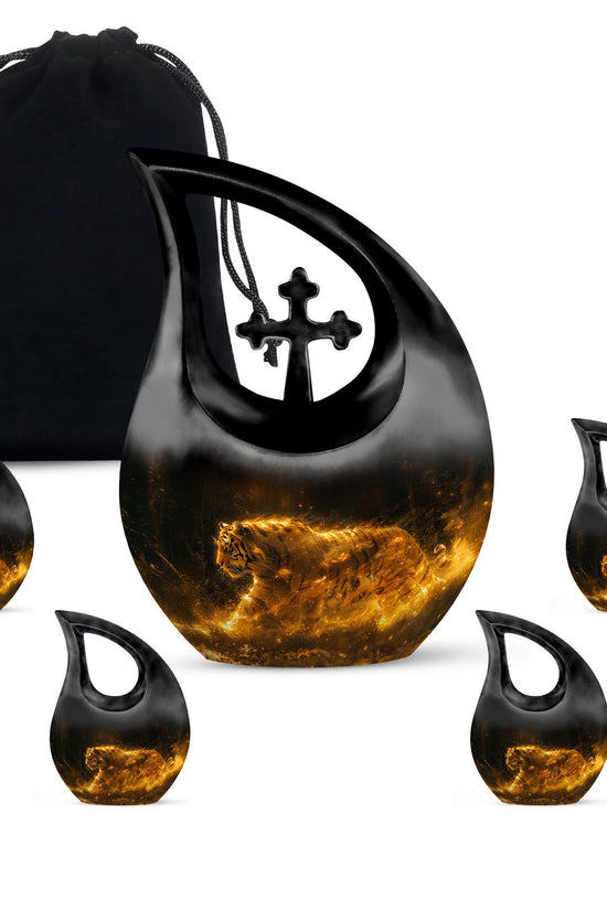 Tiger Urns For Ashes - Mini Keepsake Funeral Urn