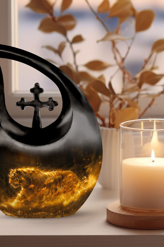 Tiger Urns For Ashes - Mini Keepsake Funeral Urn