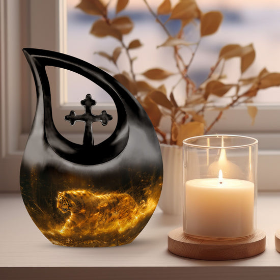 Tiger Urns For Ashes - Mini Keepsake Funeral Urn