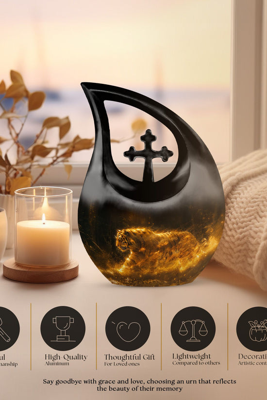 Tiger Urns For Ashes - Mini Keepsake Funeral Urn