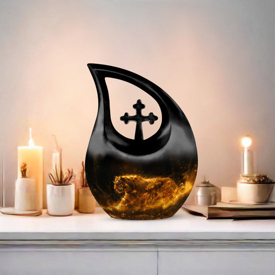 Tiger Urns For Ashes - Mini Keepsake Funeral Urn