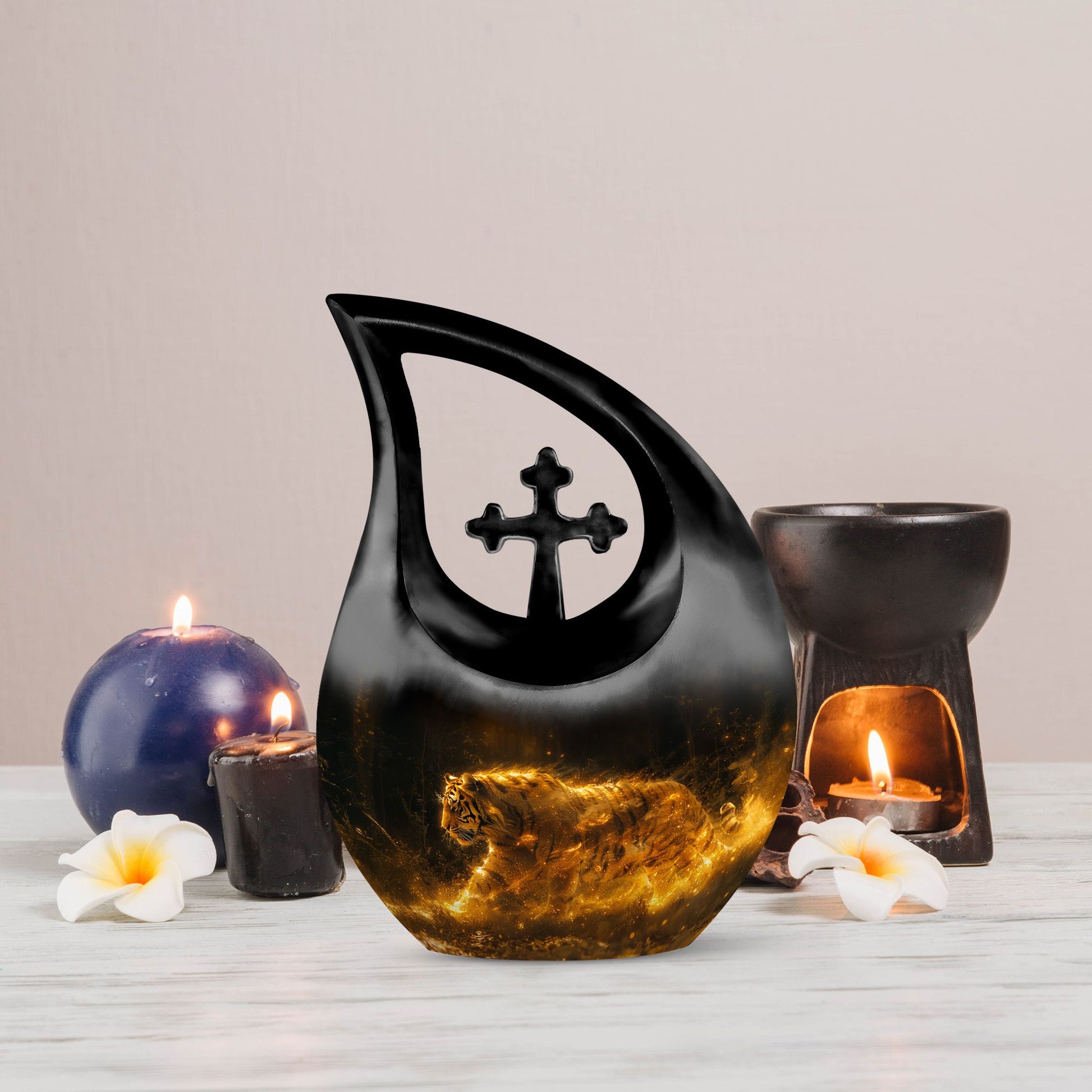Tiger Urns For Ashes - Mini Keepsake Funeral Urn