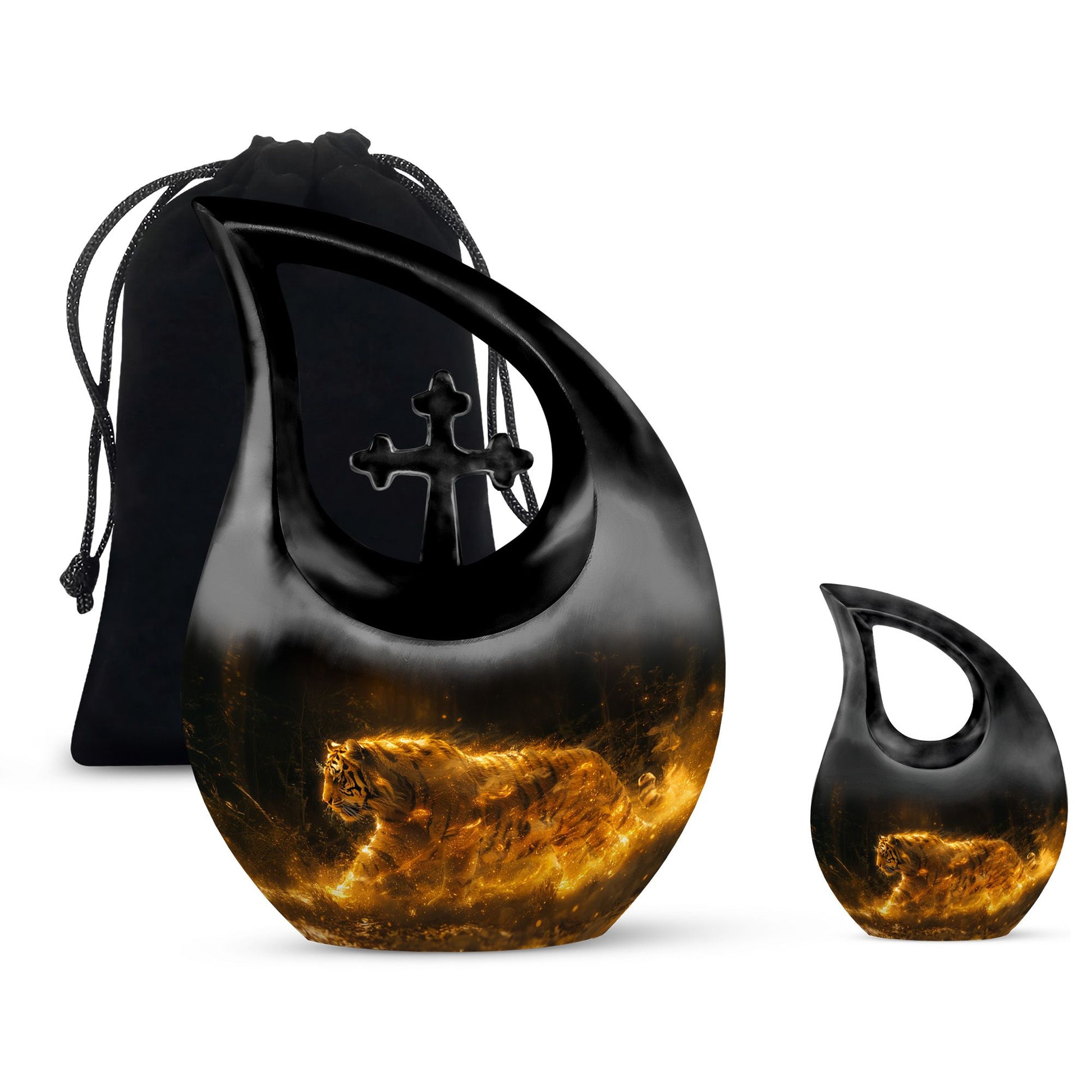 Tiger Urns For Ashes - Mini Keepsake Funeral Urn