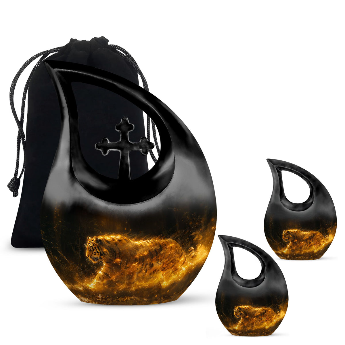 Tiger Urns For Ashes - Mini Keepsake Funeral Urn