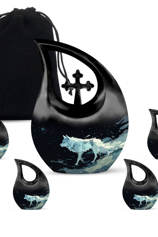 Wolf Urns For Ashes - Urn For Cremation