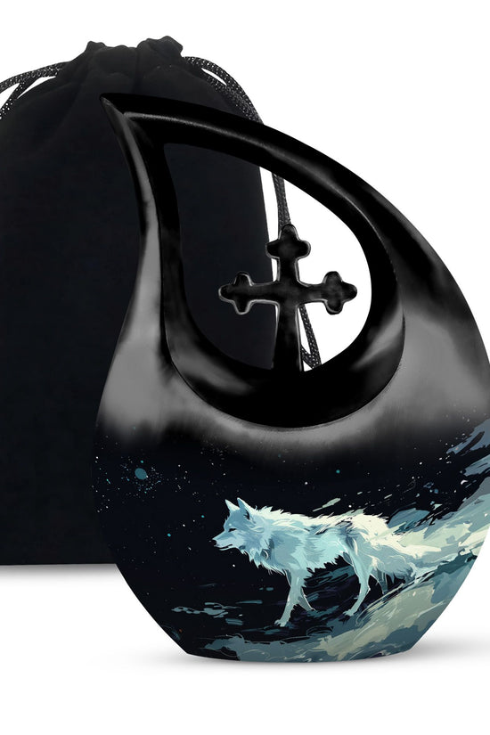 Wolf Urns For Ashes - Urn For Cremation