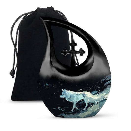 Wolf Urns For Ashes - Urn For Cremation