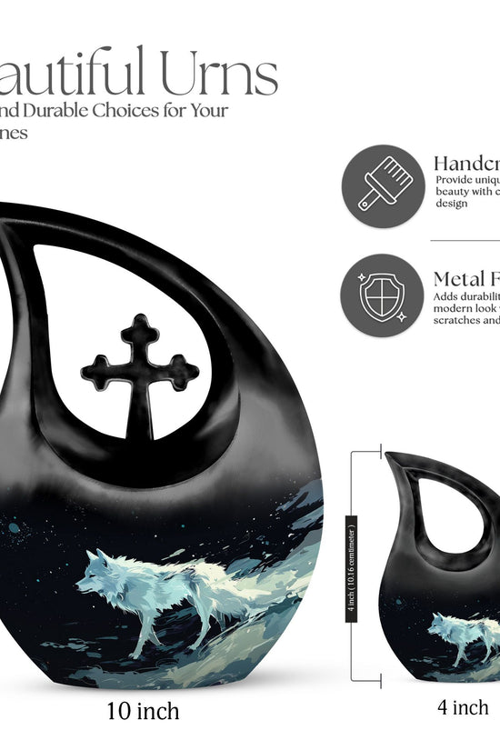 Wolf Urns For Ashes - Urn For Cremation