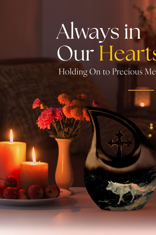 Wolf Urns For Ashes - Urn For Cremation