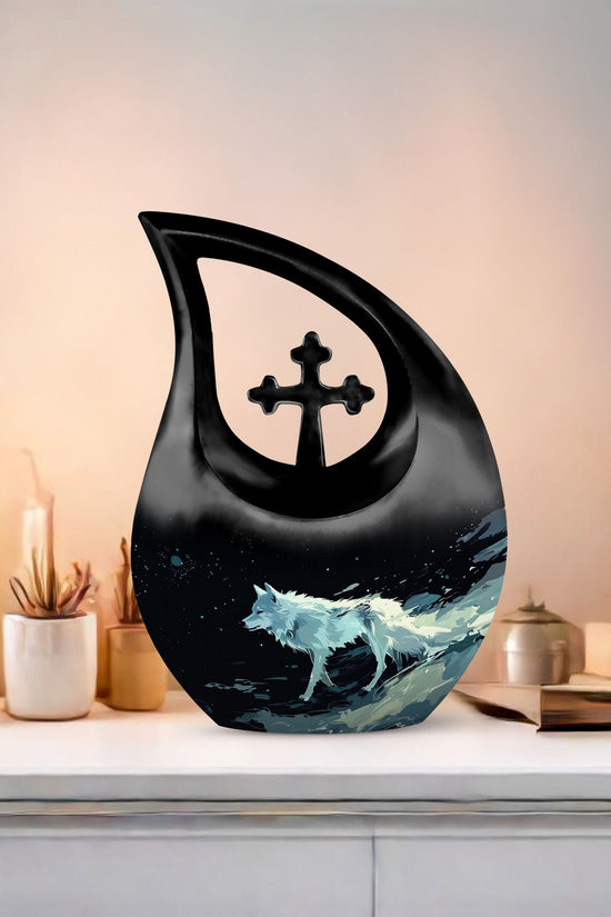Wolf Urns For Ashes - Urn For Cremation