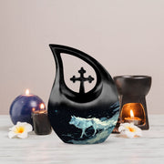 Wolf Urns For Ashes - Urn For Cremation
