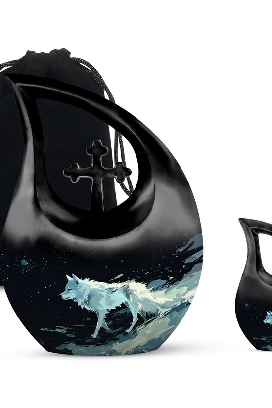 Wolf Urns For Ashes - Urn For Cremation