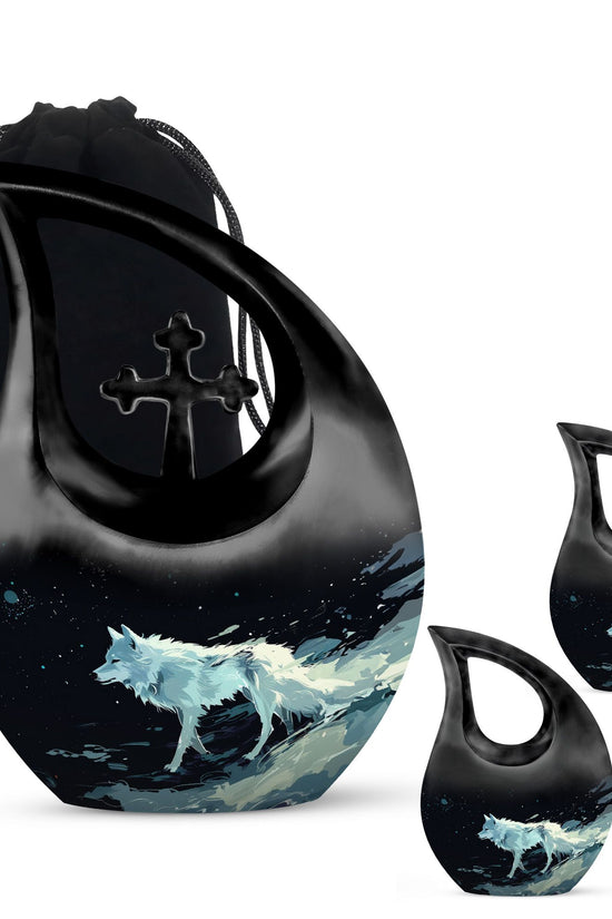 Wolf Urns For Ashes - Urn For Cremation