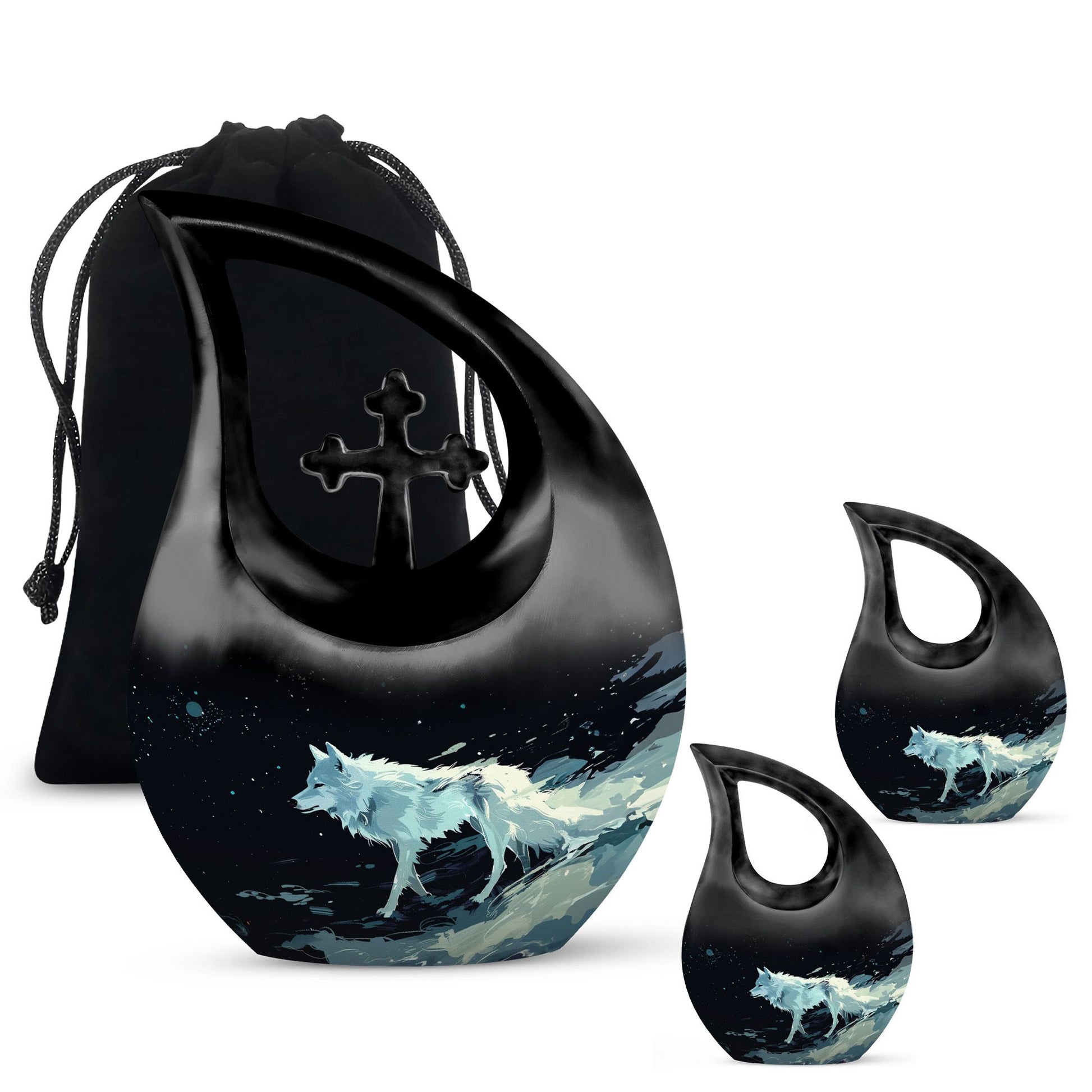 Wolf Urns For Ashes - Urn For Cremation