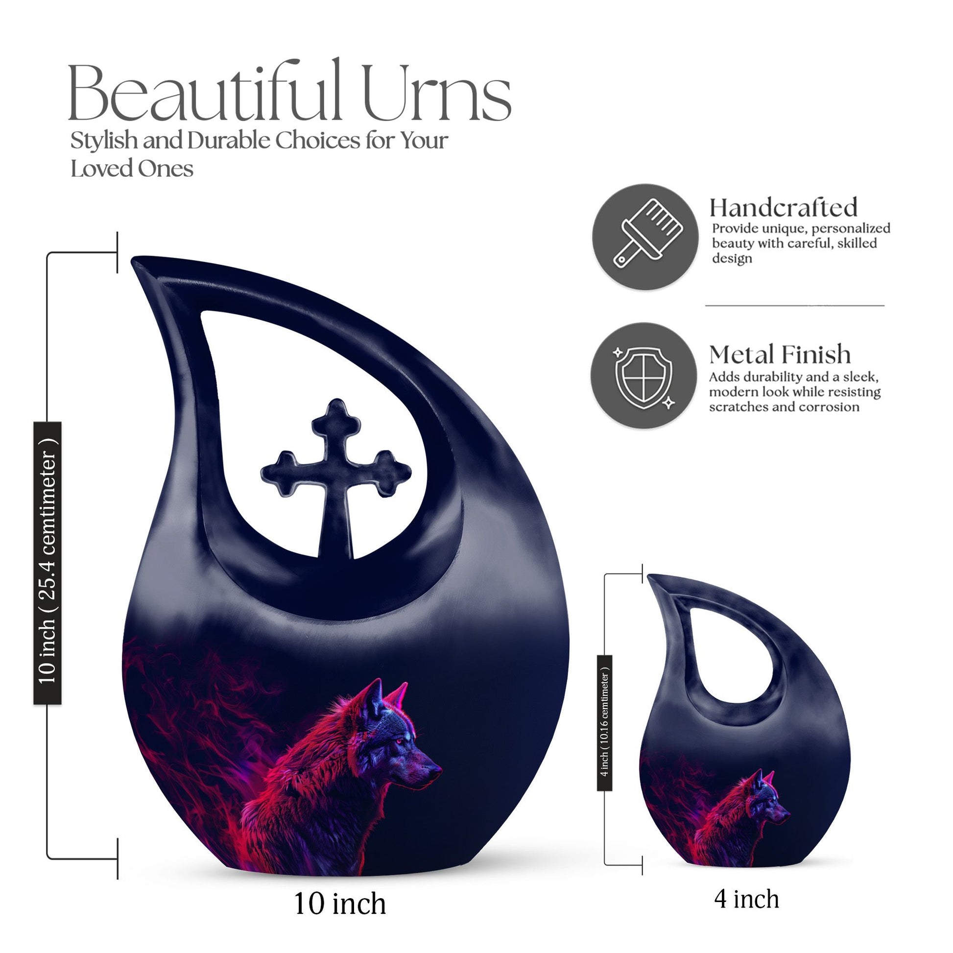 Wolf Urns For Ashes - Urns Cremation