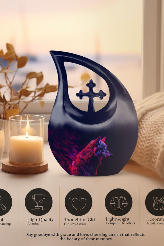 Wolf Urns For Ashes - Urns Cremation