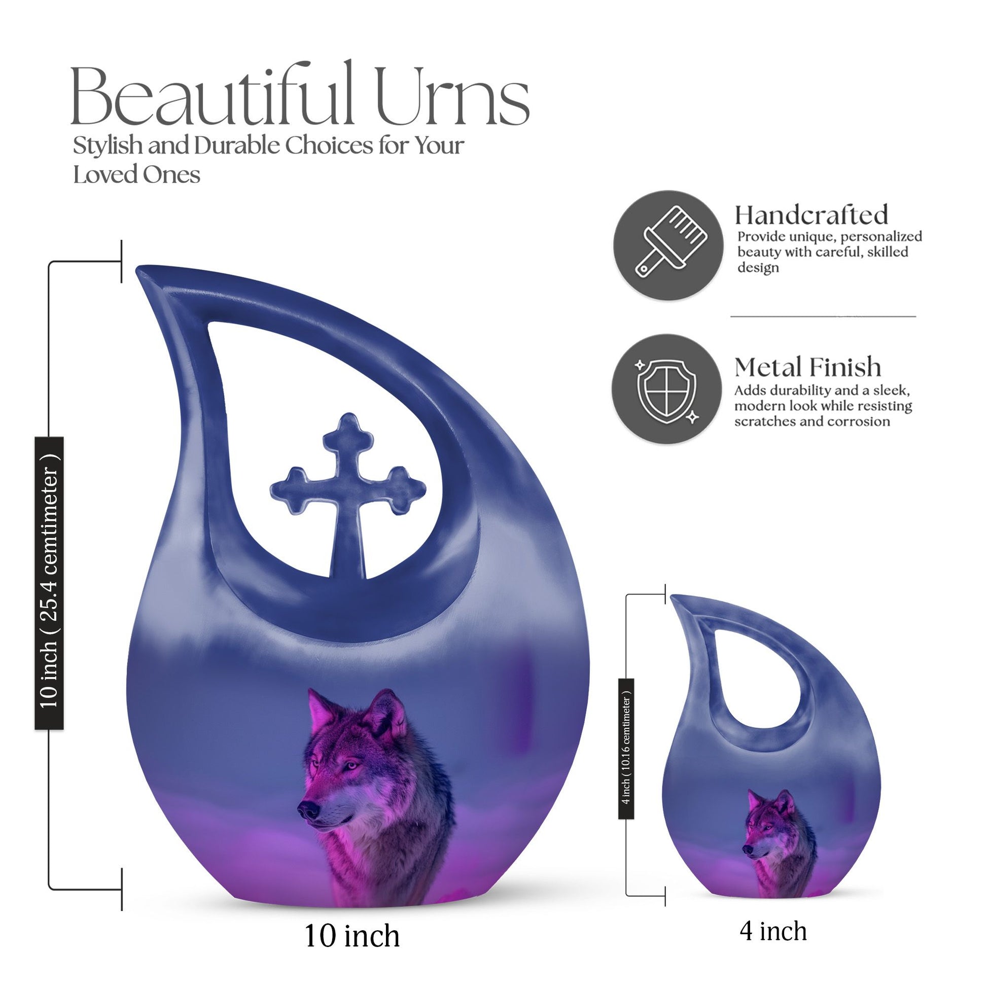 Wolf Urns For Ashes - Cremation Urns For Human